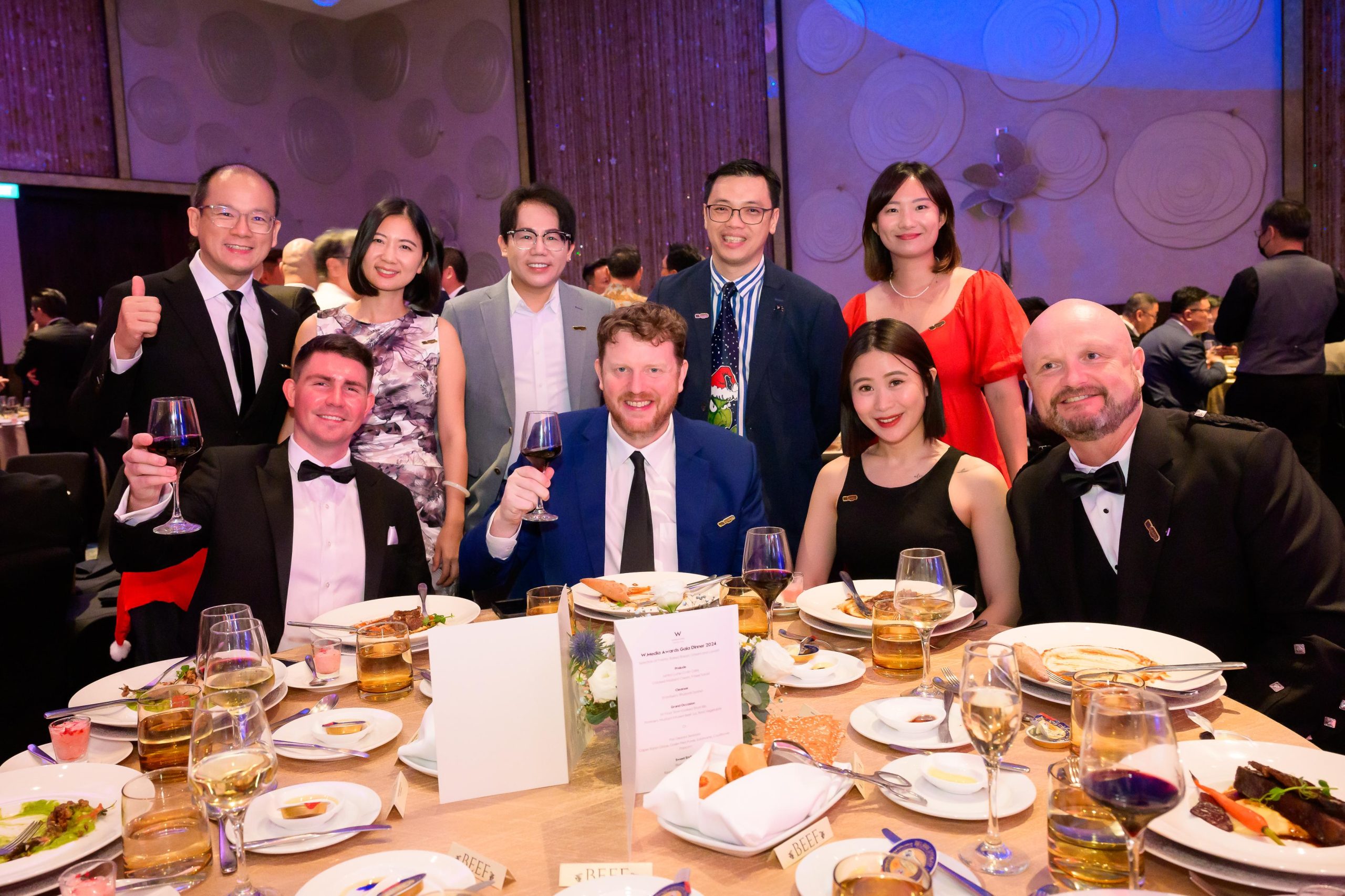 Winners and audience members enjoy the 2024 gala dinner at W.Media's Northeast and Southeast Asia Awards