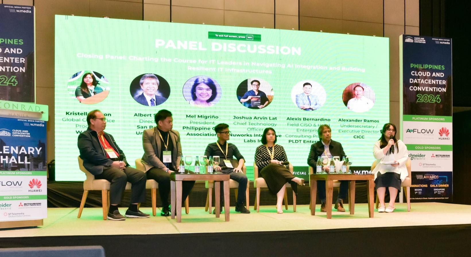 Photo taken from the PHCDC 2024's panel discussion titled, "Closing Panel: Charting the Course for IT Leaders in Navigating AI Integration and Building Resilient IT Infrastructures"